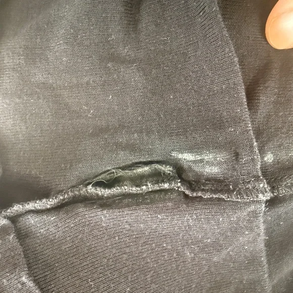 ZADIG & VOLTAIRE Black Metallic Detail Tee S - Picture 2 of 6